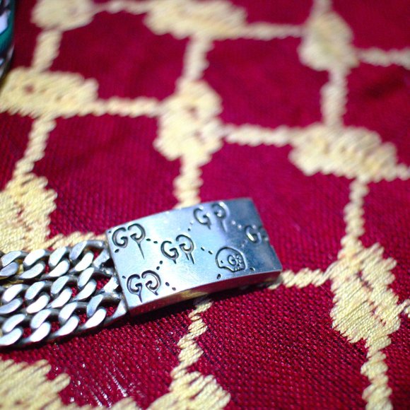Gucci Ghost Silver Bracelet Size 19 - Picture 5 of 8